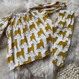 •MilkBarn• 6-12 month leopard tunic set. 💛